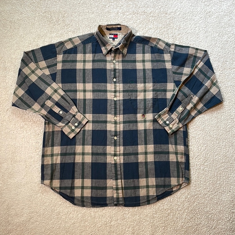 Vintage Tommy Hilfiger Plaid Button Up